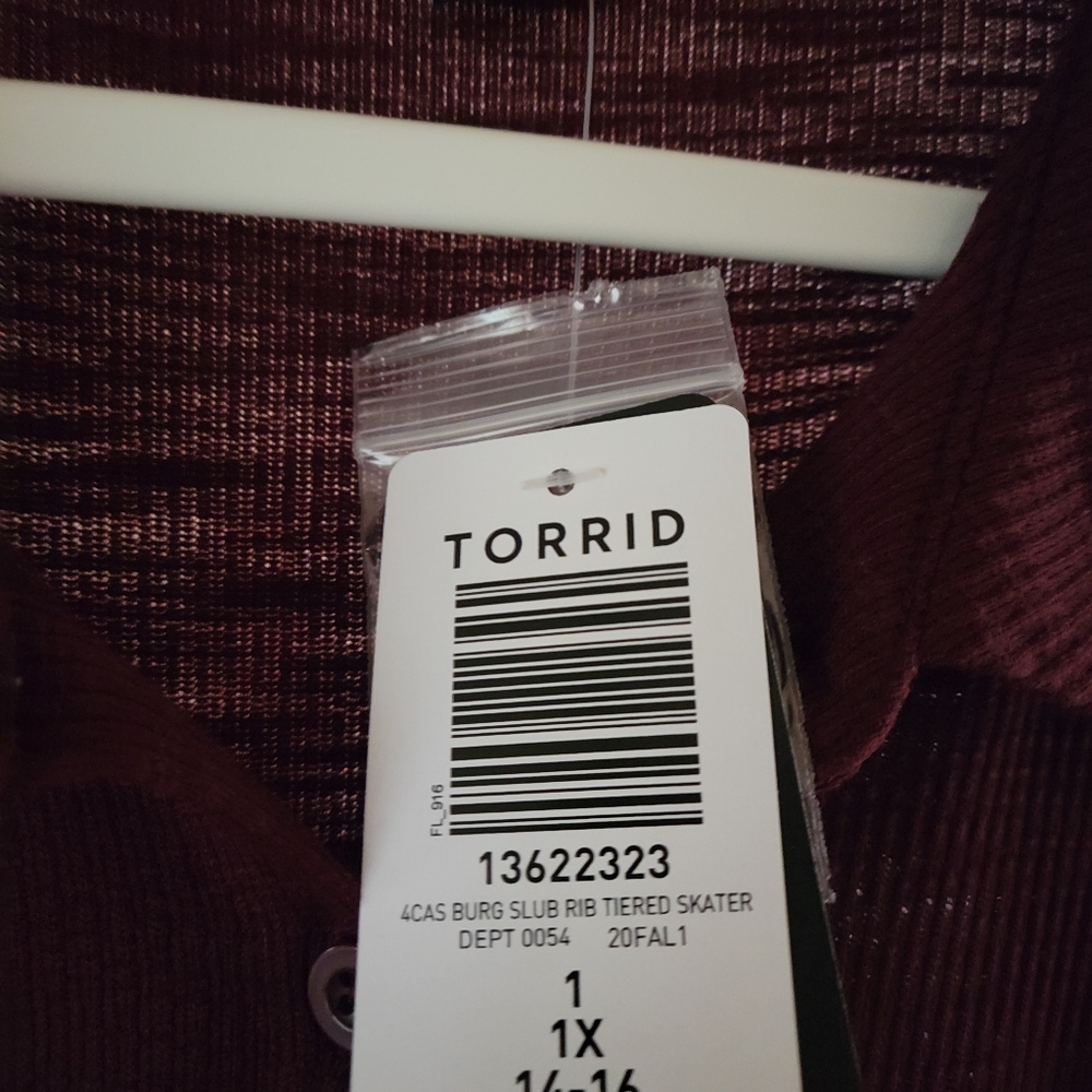 Burgundy Torrid Dress - Picture 2 of 4